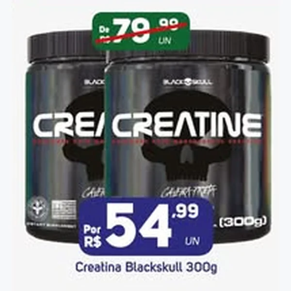 Recorte do encarte de Creatina Blackskull 300 g