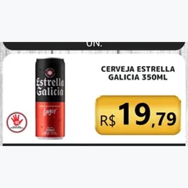 Cerveja Lager Estrella Galicia 6 un × 350 ml