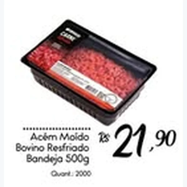 Acém Moído Bovino Resfriado 500 g