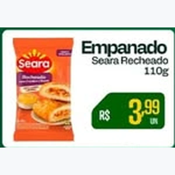Recorte do encarte de Empanado Recheado Seara 110 g