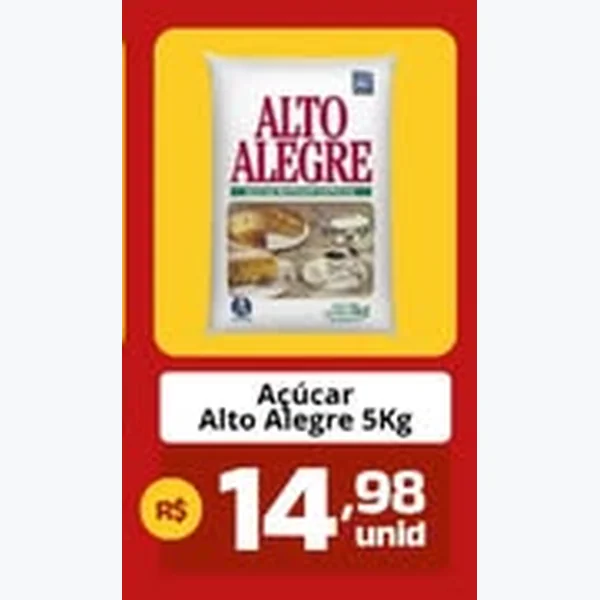 Recorte do encarte de Açúcar Alto Alegre 5 kg