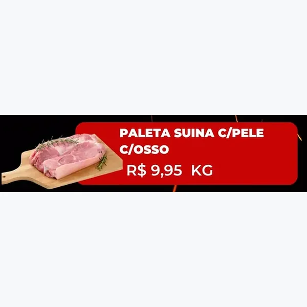 Paleta Suína C/pele C/osso