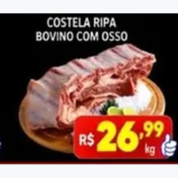 Costela Ripa Bovino com Osso