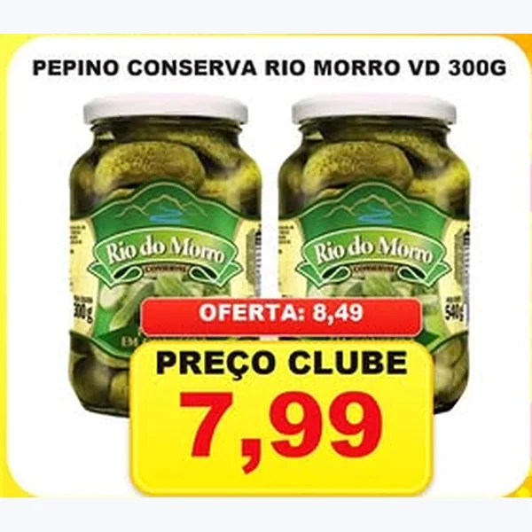 Pepino Conserva Rio do Morro 300 g