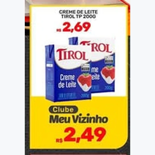 Creme de Leite Tirol 200 g