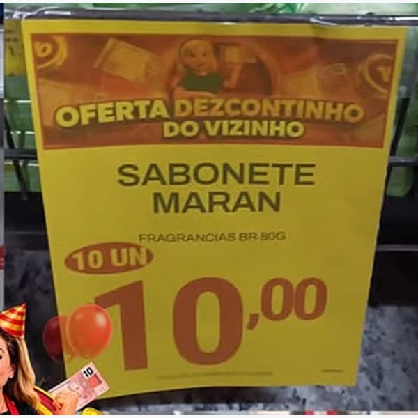 Recorte do encarte de Sabonete Maran 80 g