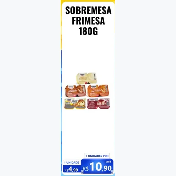 Recorte do encarte de Sobremesa Frimesa 180 g