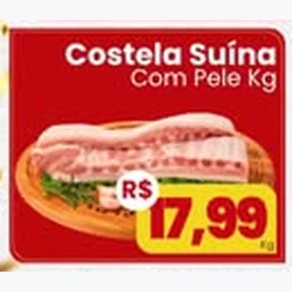 Recorte do encarte de Costela Suína com Pele