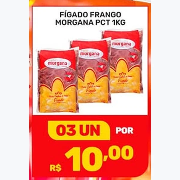 Recorte do encarte de Fígado Morgana 1 kg