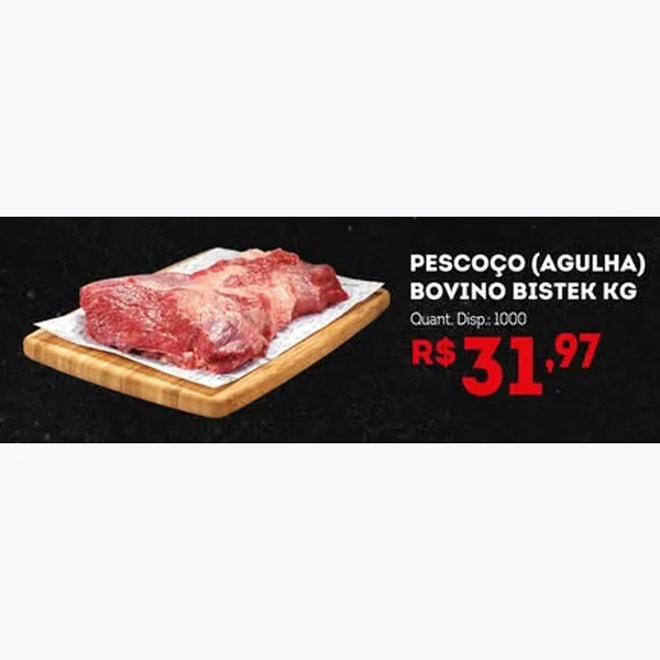 Pescoço (agulha) Bovino Bistek