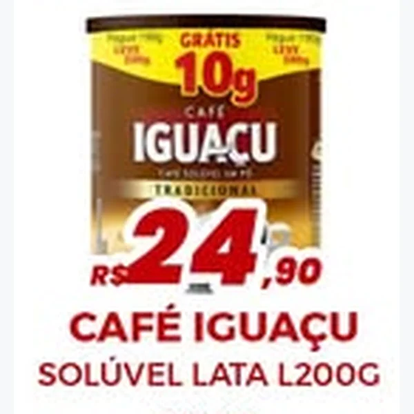 Recorte do encarte de Café Solúvel Iguaçu 200 g
