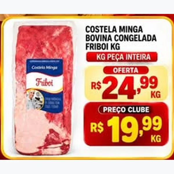 Costela Minga Bovina Congelada Friboi