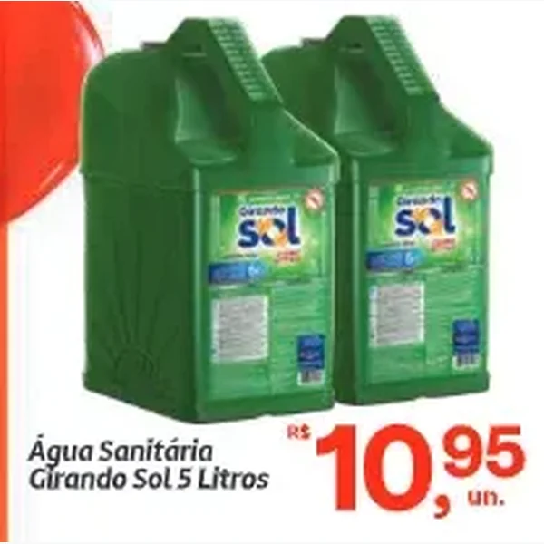Água Sanitária Girando Sol 5 L