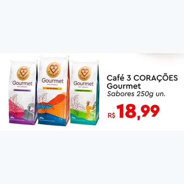 Café Gourmet 3 Corações 250 g