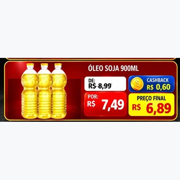 Óleo de Soja 900 ml