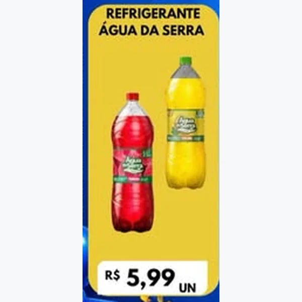 Recorte do encarte de Refrigerante Água da Serra
