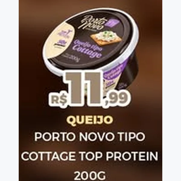 Queijo Tipo Cottage Top Protein Porto Novo 200 g