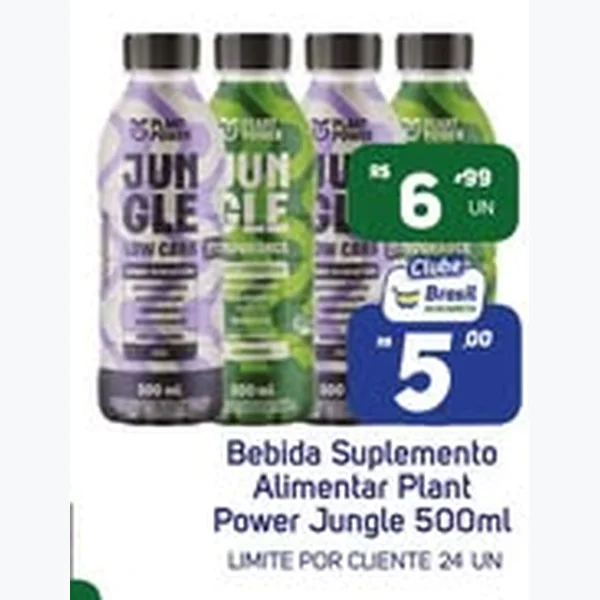 Recorte do encarte de Bebida Suplemento Alimentar Jungle 500 ml
