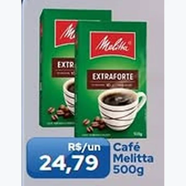 Recorte do encarte de Café Extraforte Melitta 500 g