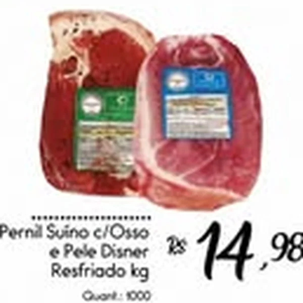 Recorte do encarte de Pernil Suíno com Osso