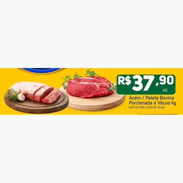 Paleta Bovina Porcionada a Vácuo
