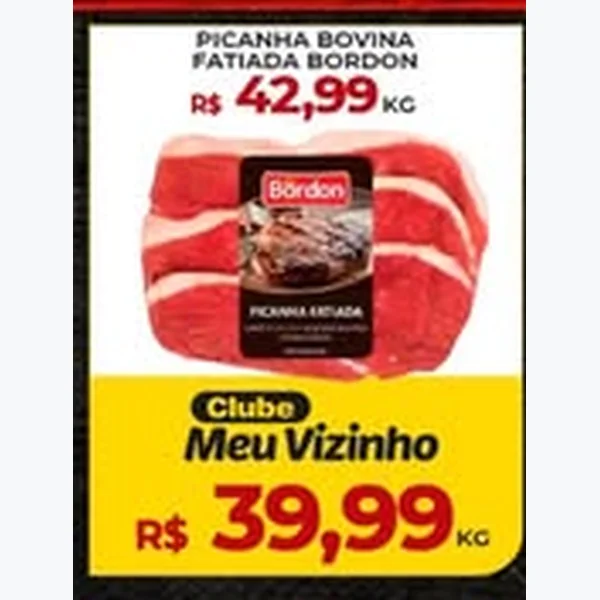 Picanha Bovina Fatiada Bordon