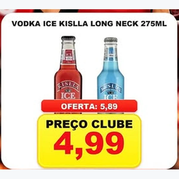 Recorte do encarte de Vodka Ice Kislla 275 ml