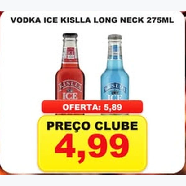 Recorte do encarte de Vodka Ice Kislla 275 ml