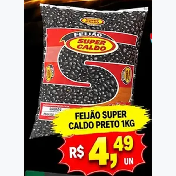 Feijão Preto Super Caldo 1 kg