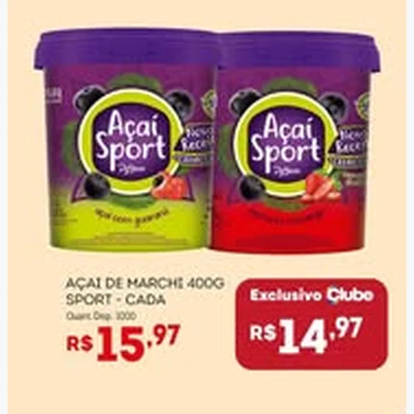 Açaí Sport De Marchi 400 g