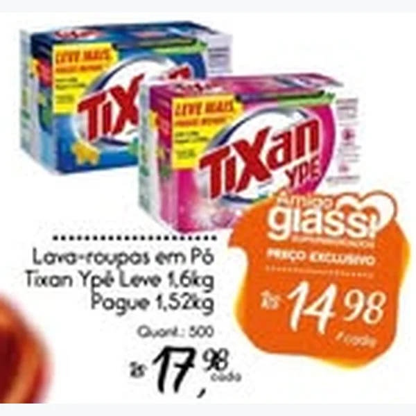 Lava-roupas em Pó Tixan Ypê 1,6 kg