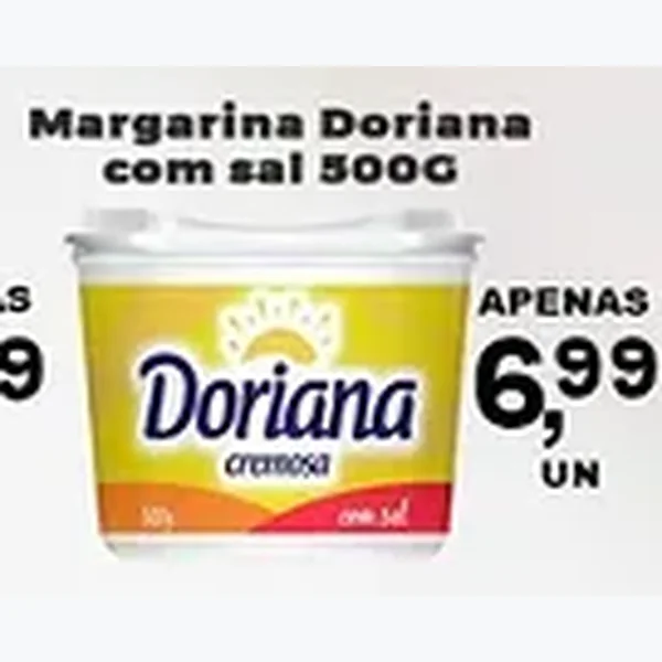 Recorte do encarte de Margarina com Sal Doriana 500 g