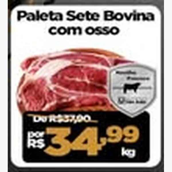Recorte do encarte de Paleta Sete Bovina com Osso
