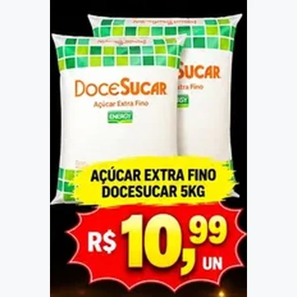Açúcar Extra Fino DoceSucar 5 kg