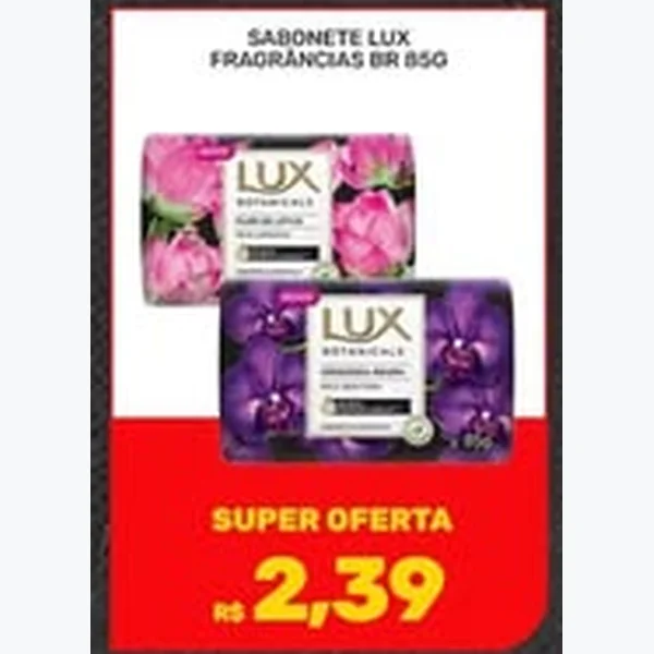 Recorte do encarte de Sabonete Lux 85 g