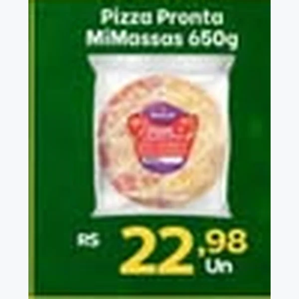 Recorte do encarte de Pizza Pronta MiMassas 650 g