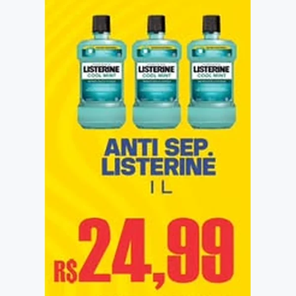 Antisséptico Bucal Cool Mint Listerine 1 L