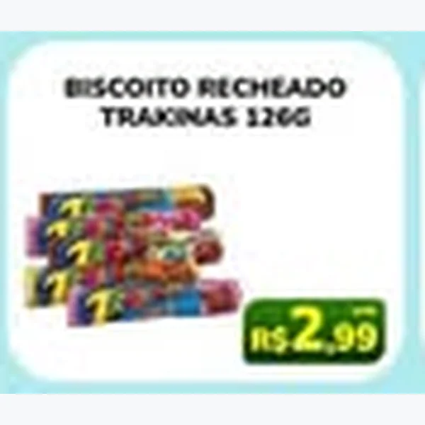 Biscoito Recheado Trakinas 126 g