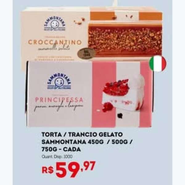 Trancio Gelato Principessa Sammontana 500 g