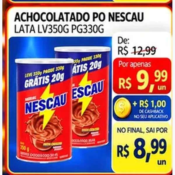 Achocolatado em Pó Nescau 350 g