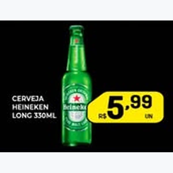 Recorte do encarte de Cerveja Heineken 330 ml