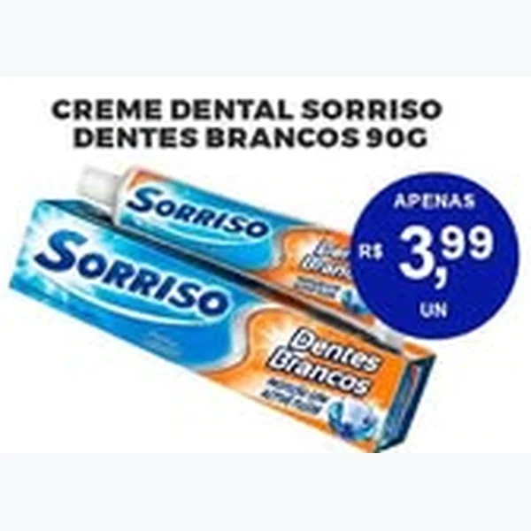 Creme Dental Dentes Brancos Sorriso
