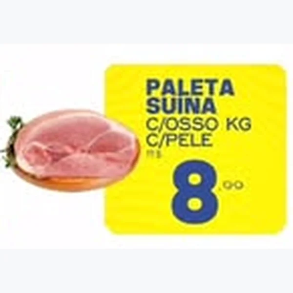 Recorte do encarte de Paleta Suína com Pele