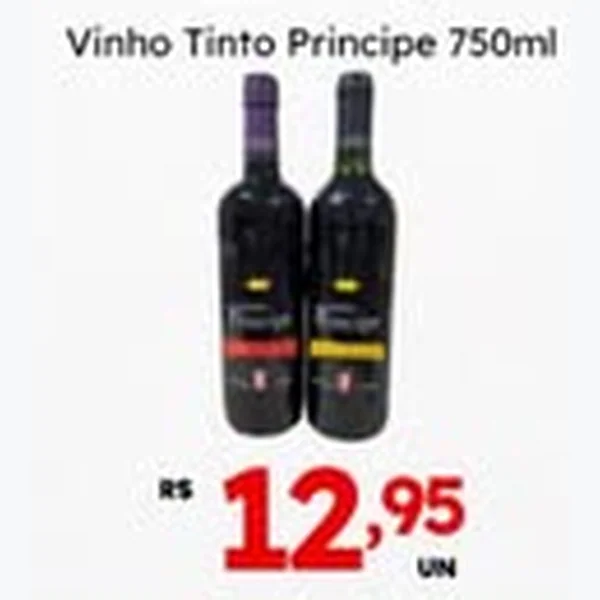Recorte do encarte de Vinho Tinto Principe 750 ml