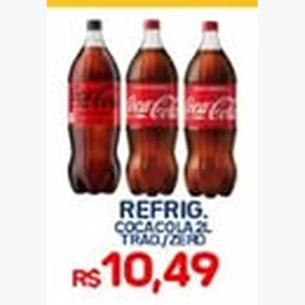 Recorte do encarte de Refrigerante Coca-Cola 2 L