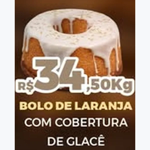 Recorte do encarte de Bolo de Laranja com Cobertura de Glacê