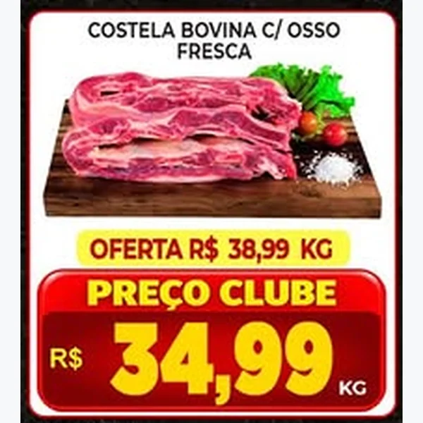 Costela Bovina com Osso Fresca