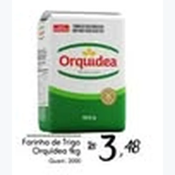Recorte do encarte de Farinha de Trigo Orquídea 1 kg