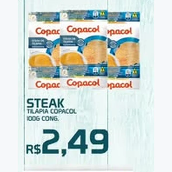 Steak de Tilápia Cong. Copacol 100 g