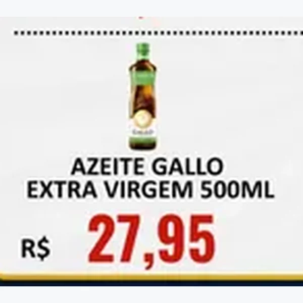 Recorte do encarte de Azeite Extra Virgem Gallo 500 ml